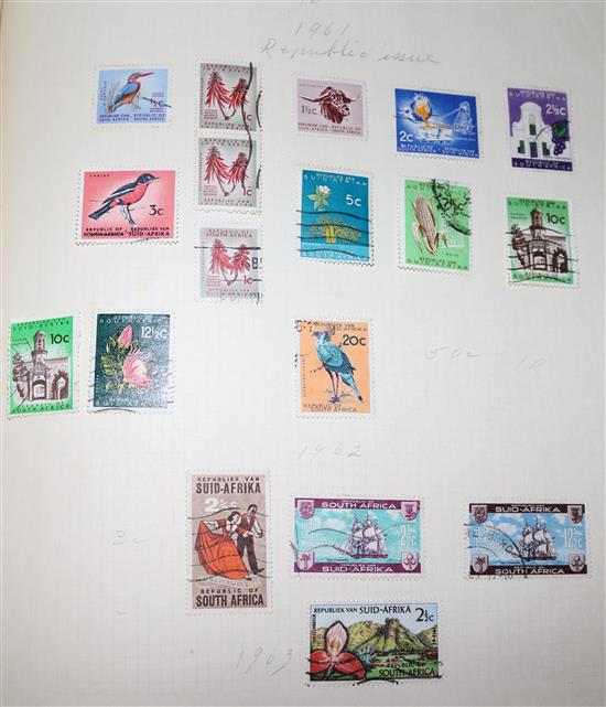 STAMPS, K-Z, mostly New Zealand & P-S, Rhodesia etc (2 albums)